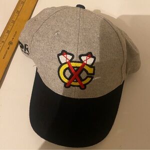 Chicago Blackhawk’s adjustable plastic hat made by Kick 10